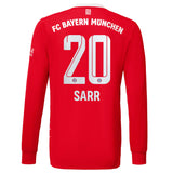 FC Bayern Home Shirt 2022-23 - Kids - Long Sleeve with Sarr 20 printing - Kit Captain