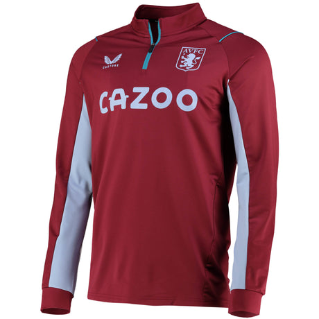 Aston Villa Home Match Day Midlayer Top - Claret - Kit Captain