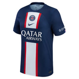 Paris Saint-Germain Home Stadium Shirt 2022-23 with Mbappé 7 printing - Kit Captain