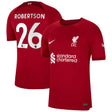 Liverpool Home Stadium Shirt 2022-23 with Robertson 26 printing - Kit Captain