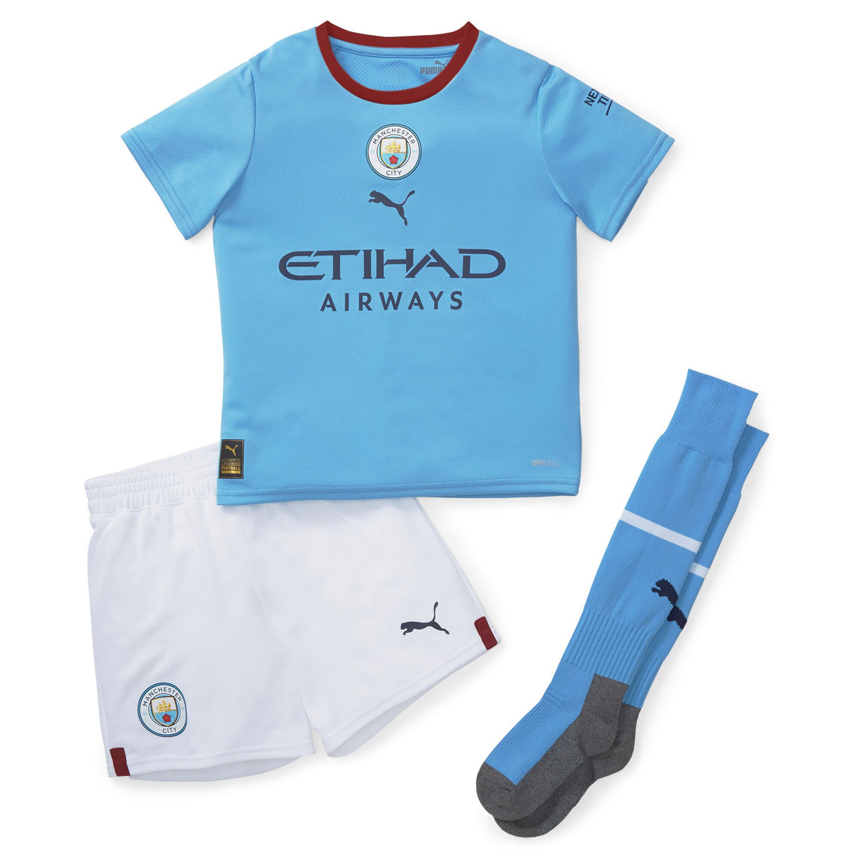 Manchester City Home Minikit 2022-23 with Rúben 3 printing - Kit Captain