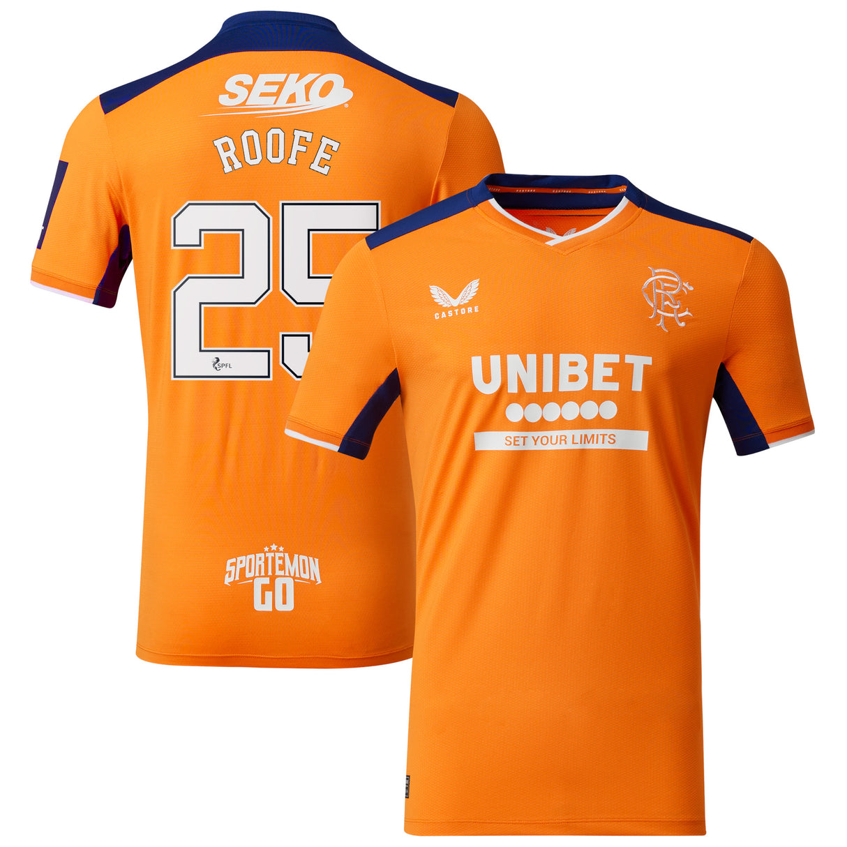 Glasgow Rangers Third Pro Shirt 2022-23 with Roofe 25 printing - Kit Captain