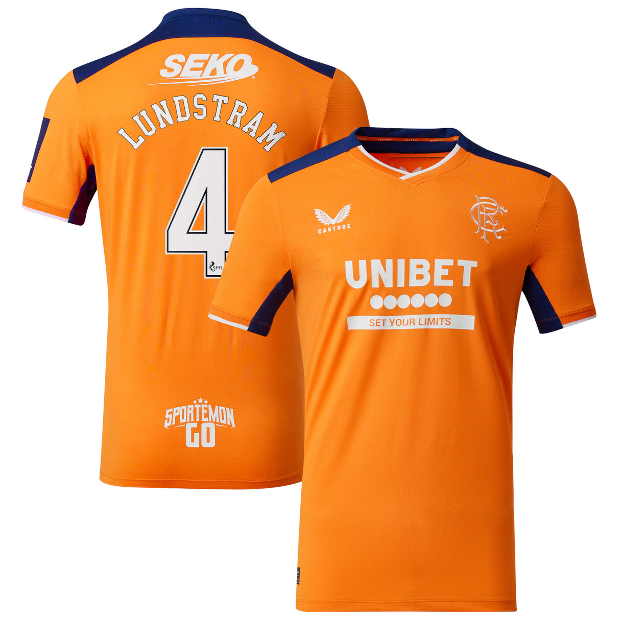 Glasgow Rangers Third Pro Shirt 2022-23 with Lundstram 4 printing - Kit Captain