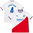 Glasgow Rangers Away Shirt 2022-23 - Kids with Lundstram 4 printing - Kit Captain