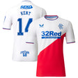 Glasgow Rangers Away Shirt 2022-23 with Kent 14 printing - Kit Captain