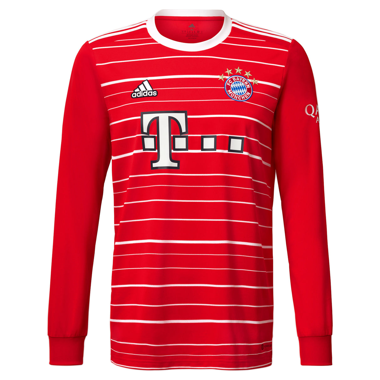 FC Bayern Home Shirt 2022-23 - Kids - Long Sleeve with Mazraoui 40 printing - Kit Captain