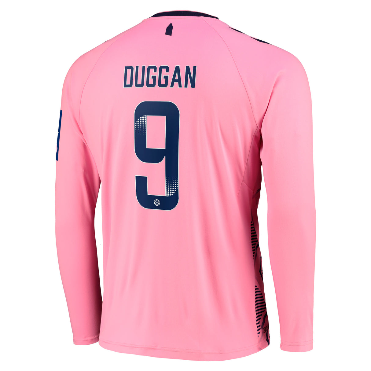 Everton WSL Away Shirt 2022-23 - Long Sleeve with Duggan 9 printing - Kit Captain