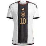 Germany Home Authentic Shirt with Gnabry 10 printing - Kit Captain