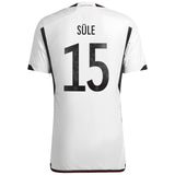 Germany Home Authentic Shirt with Süle 15 printing - Kit Captain