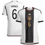 Germany Home Authentic Shirt with Kimmich 6 printing - Kit Captain