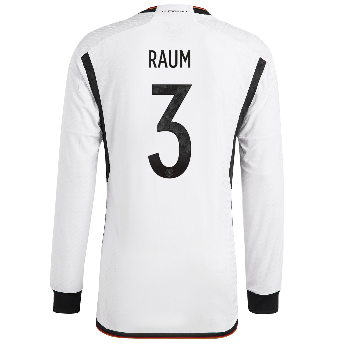 Germany Home Authentic Shirt - Long Sleeve with Raum 3 printing - Kit Captain