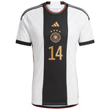 Germany Home Shirt with Musiala 14 printing - Kit Captain