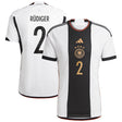 Germany Home Shirt with Rüdiger 2 printing - Kit Captain