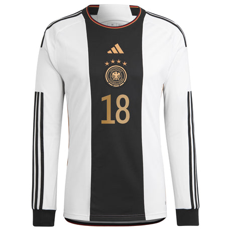 Germany Home Shirt - Long Sleeve with Hofmann 18 printing - Kit Captain