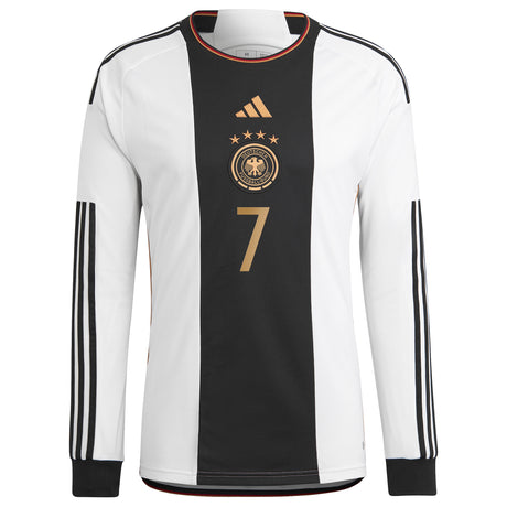 Germany Home Shirt - Long Sleeve with Havertz 7 printing - Kit Captain