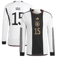 Germany Home Shirt - Long Sleeve with Süle 15 printing - Kit Captain