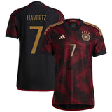 Germany Away Authentic Shirt with Havertz 7 printing - Kit Captain