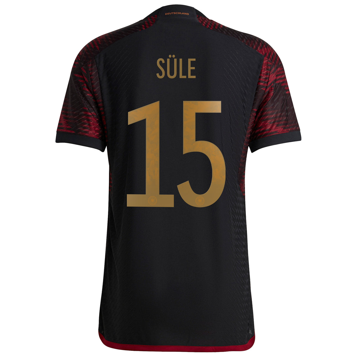 Germany Away Authentic Shirt with Süle 15 printing - Kit Captain