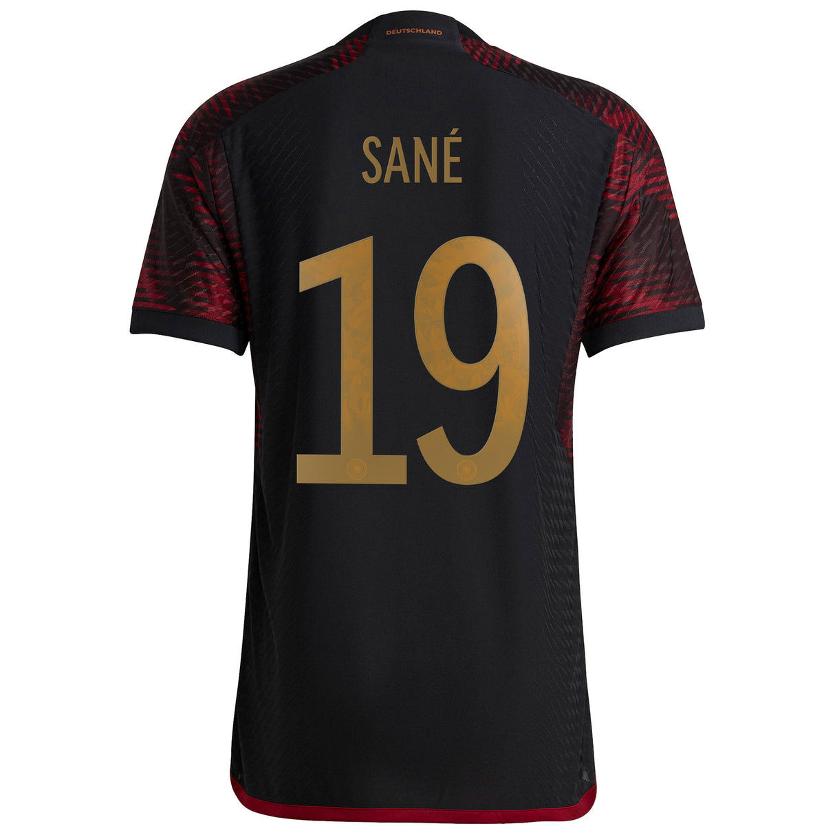 Germany Away Authentic Shirt with Sané 19 printing - Kit Captain