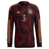 Germany Away Authentic Shirt - Long Sleeve with Raum 3 printing - Kit Captain