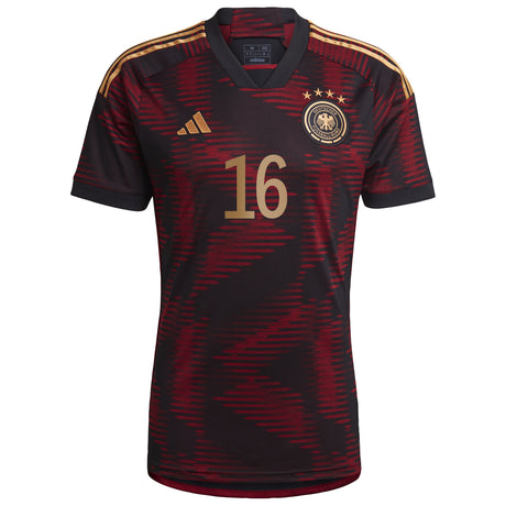 Germany Away Shirt with Klostermann 16 printing - Kit Captain