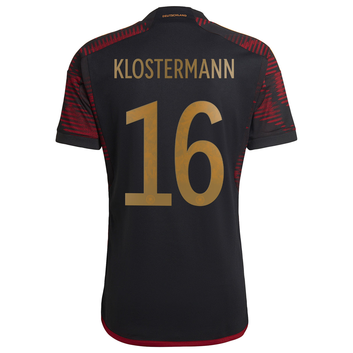 Germany Away Shirt with Klostermann 16 printing - Kit Captain