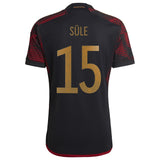 Germany Away Shirt with Süle 15 printing - Kit Captain