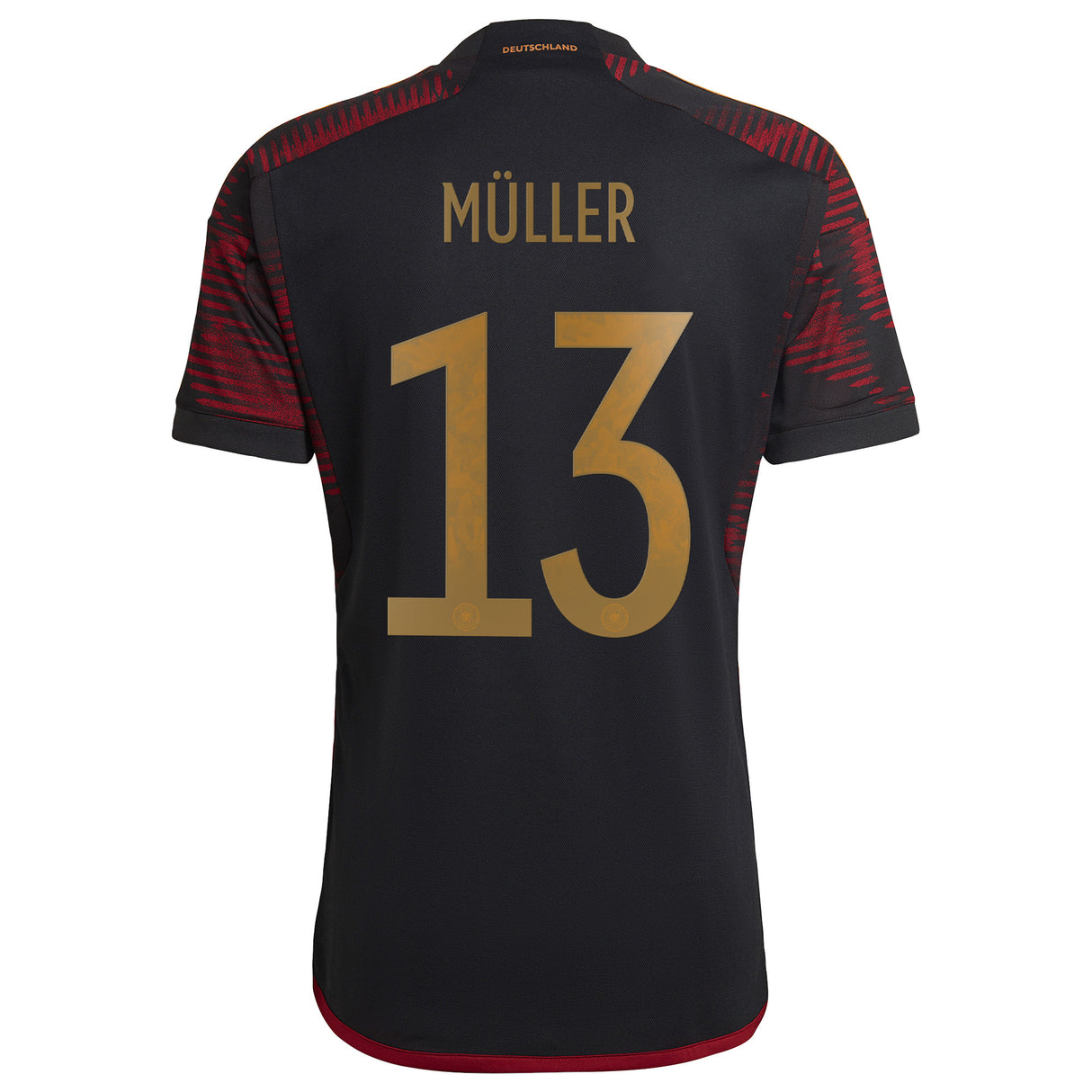 Germany Away Shirt with Müller 13 printing - Kit Captain