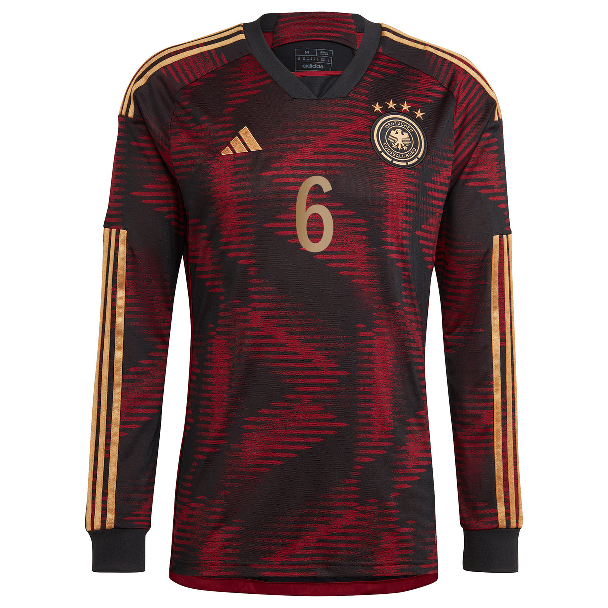 Germany Away Shirt - Long Sleeve with Kimmich 6 printing - Kit Captain