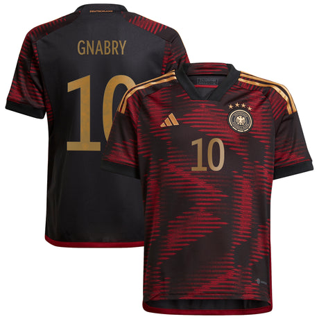 Germany Away Shirt - Kids with Gnabry 10 printing - Kit Captain