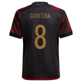 Germany Away Shirt - Kids with Goretzka 8 printing - Kit Captain