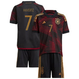 Germany Away Minikit with Havertz 7 printing - Kit Captain