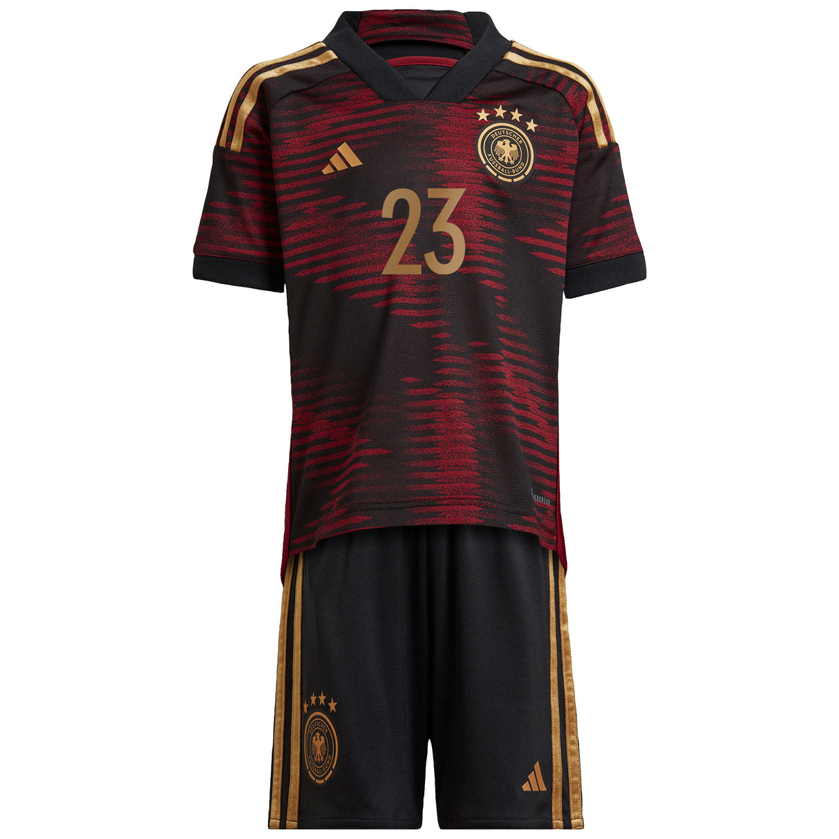 Germany Away Minikit with Schlotterbeck 23 printing - Kit Captain