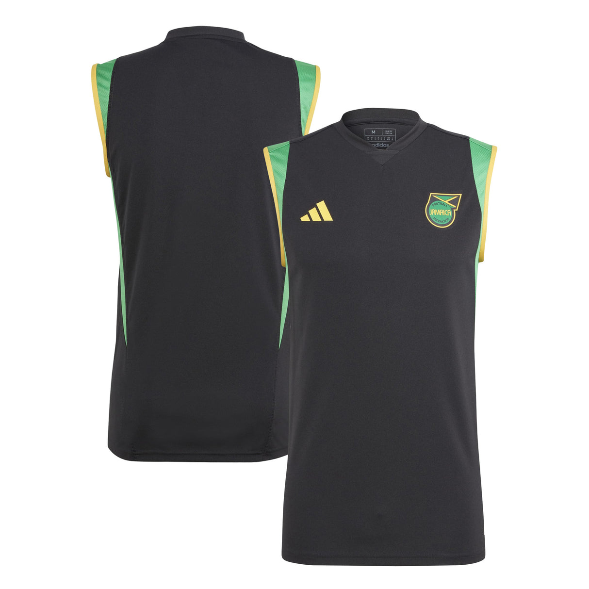 Jamaica adidas Training Sleeveless Jersey - Black - Kit Captain