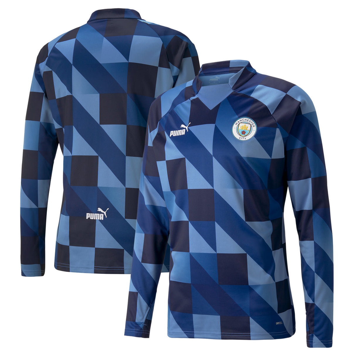 Manchester City Prematch Sweat Top - Blue - Kit Captain