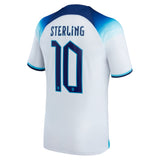 England Home Stadium Shirt 2022 with Sterling 10 printing - Kit Captain