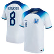 England Home Stadium Shirt 2022 with Henderson 8 printing - Kit Captain