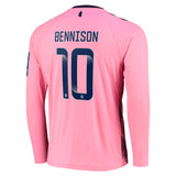 Everton WSL Away Shirt 2022-23 - Long Sleeve with Bennison 10 printing - Kit Captain