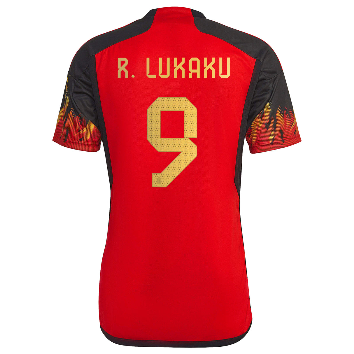 Belgium Home Shirt with Lukaku 9 printing - Kit Captain