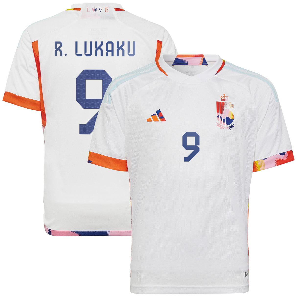 Belgium Away Shirt - Kids with Lukaku 9 printing - Kit Captain