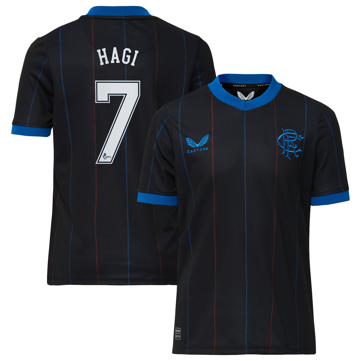 Glasgow Rangers Fourth Shirt 2022-23 - Kids with Hagi 7 printing - Kit Captain