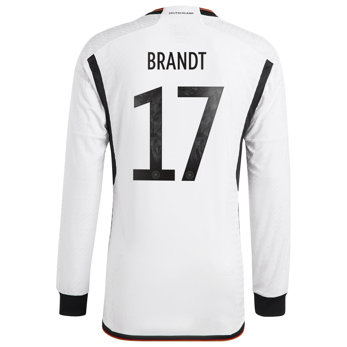 Germany Home Authentic Shirt 2022 - Long Sleeve with Brandt 17 printing - Kit Captain