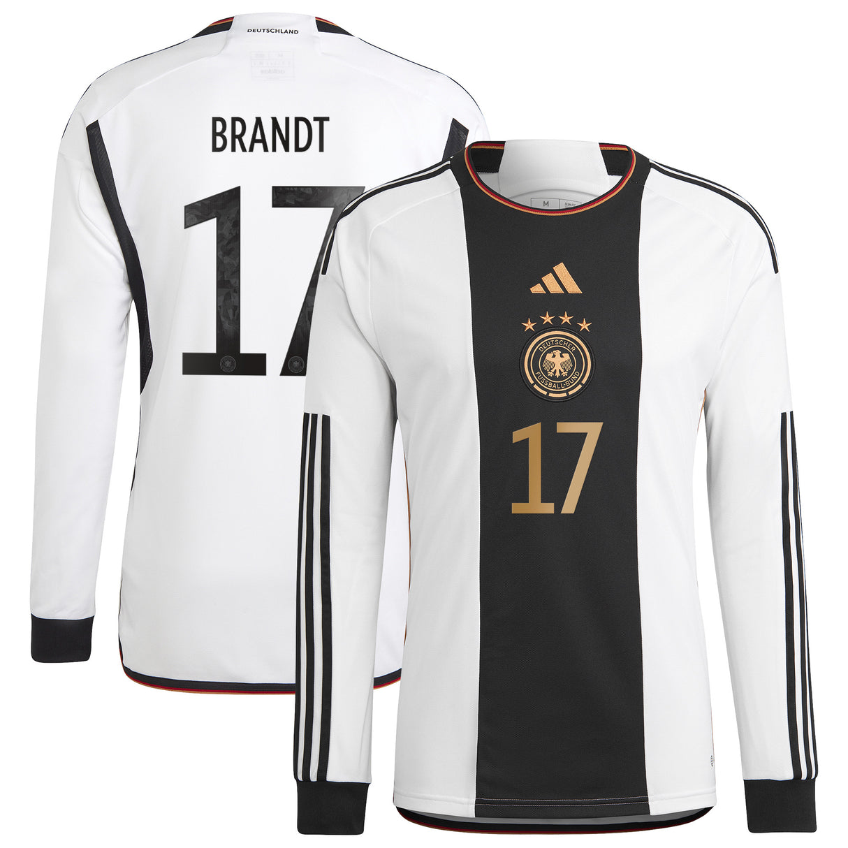 Germany Home Shirt 2022 - Long Sleeve with Brandt 17 printing - Kit Captain