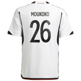 Germany Home Shirt 2022 - Kids with Moukoko 26 printing - Kit Captain