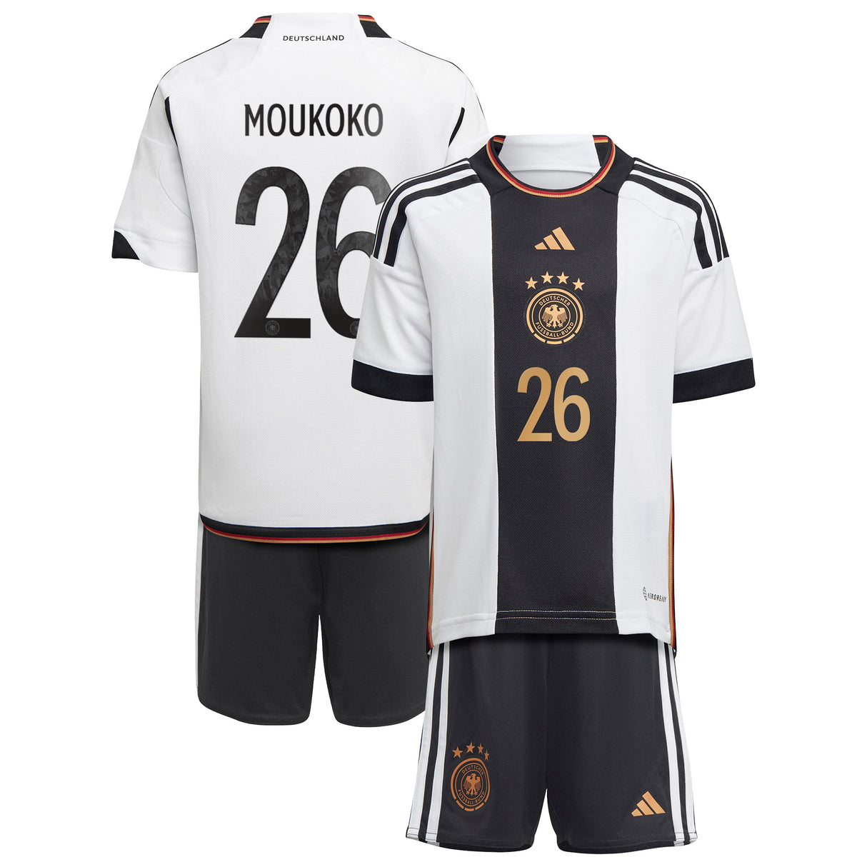 Germany Home Minikit 2022 with Moukoko 26 printing - Kit Captain