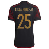 Germany Away Shirt 2022 with Bella Kotchap 25 printing - Kit Captain