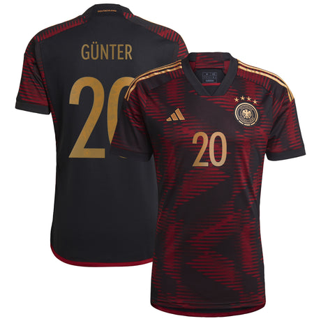 Germany Away Shirt 2022 with Günter 20 printing - Kit Captain