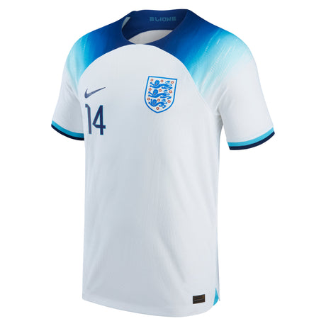 England Home Match Shirt 2022 with Phillips 14 printing - Kit Captain