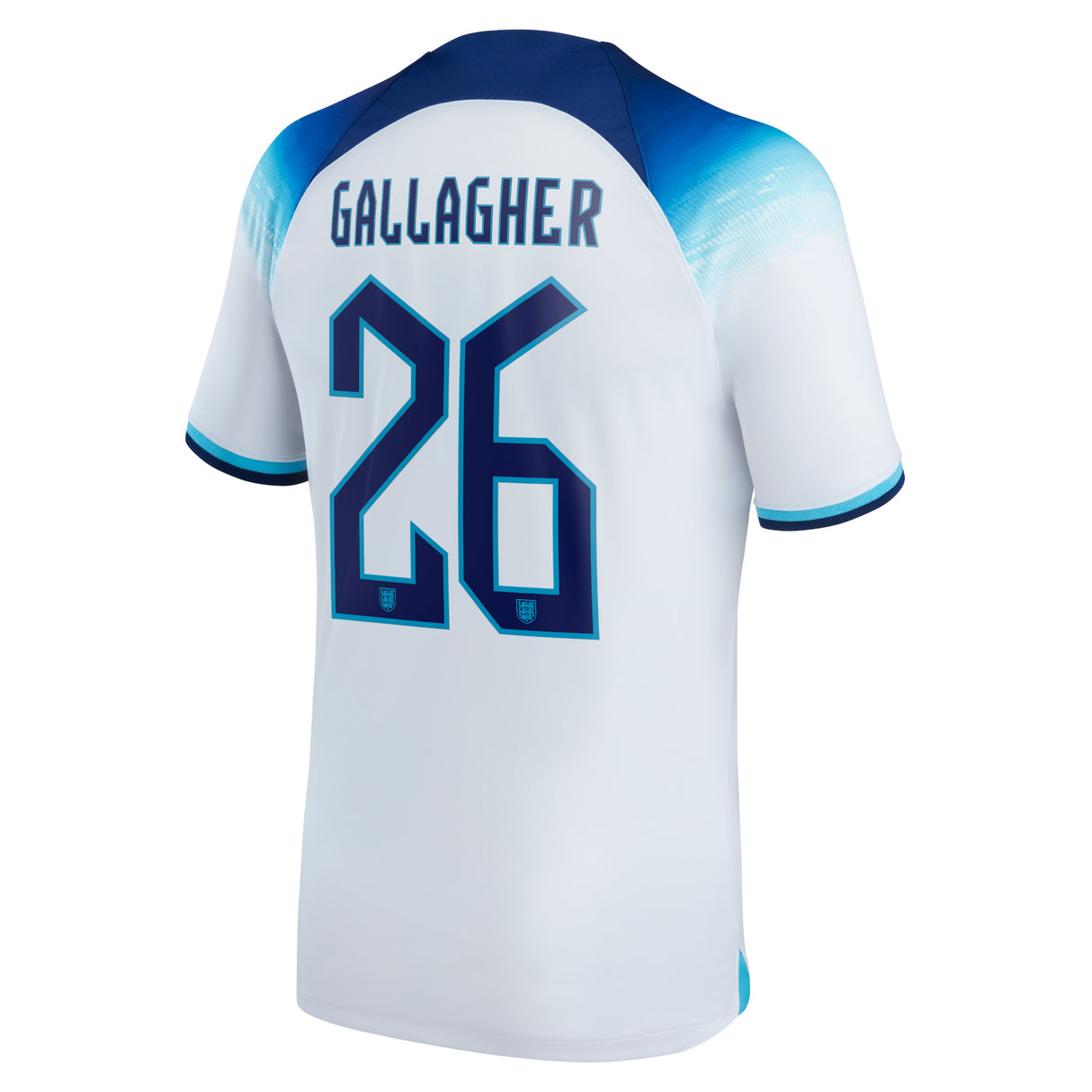 England Home Stadium Shirt 2022 - Kids with Gallagher 26 printing - Kit Captain