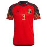 Belgium Home Shirt 2022 with Theate 3 printing - Kit Captain